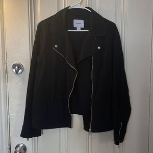 Old Navy - Moto Style Jean Jacket - Black - Like New